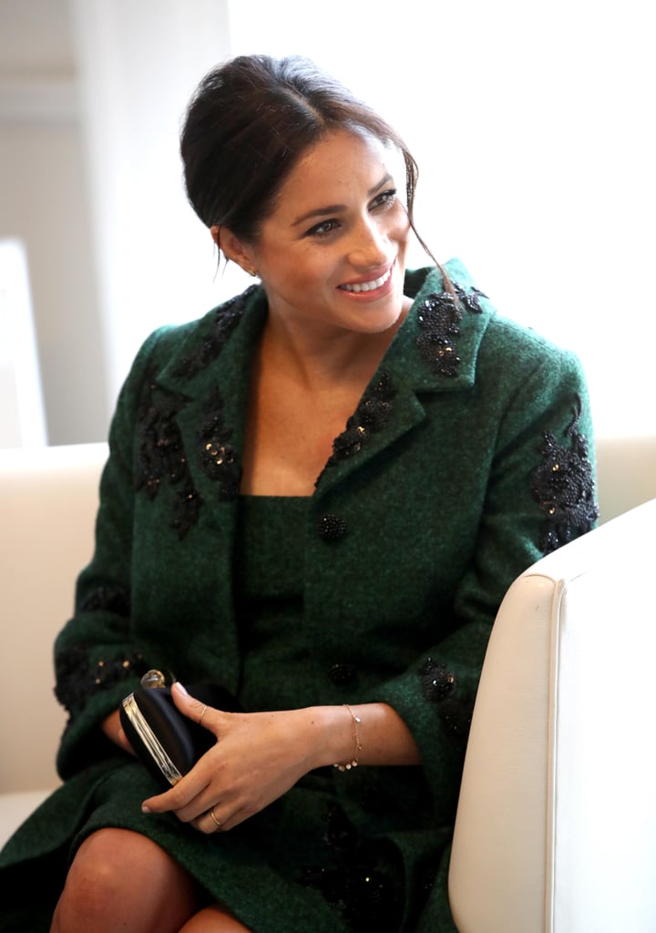 Meghan Markle Green Erdem Coat March 2019