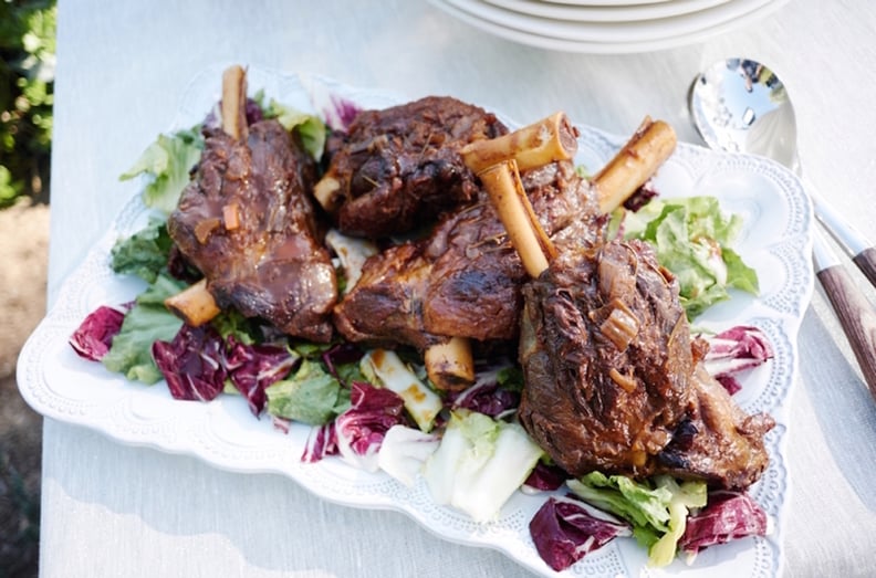 Lamb Shanks With Escarole and Radicchio