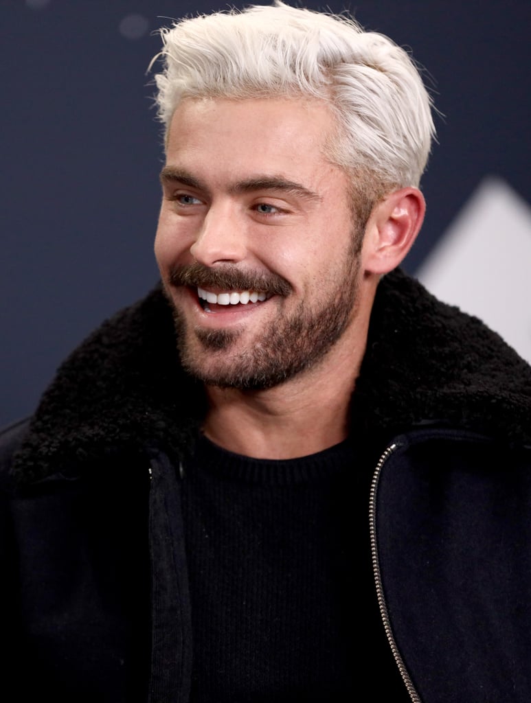 Zac Efron Platinum Blond Hair 2019 Popsugar Beauty