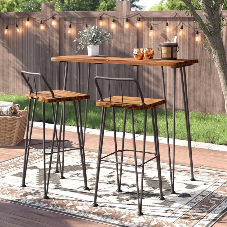 An Outdoor Bar Table Set