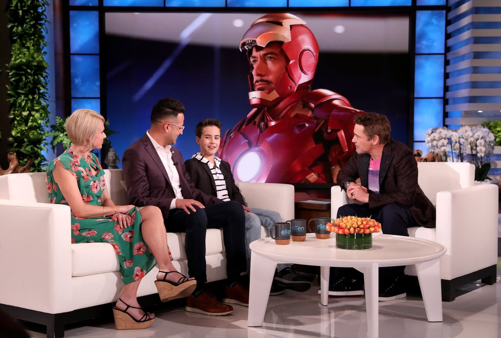 Watch Robert Downey Jr. Meet a Fan With Autism on Ellen