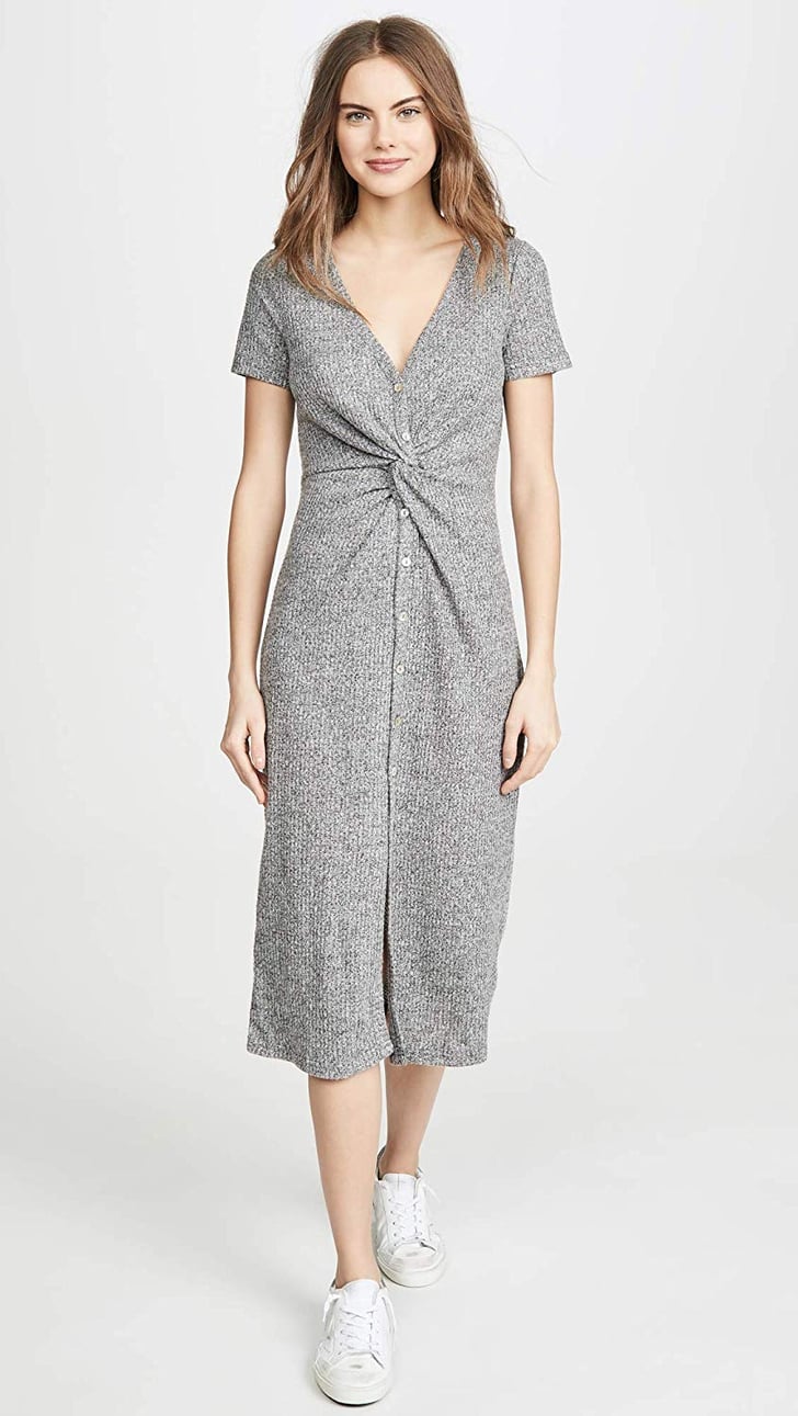 Z Supply The Waffle Thermal Twist Dress Popular Day Dresses on Amazon
