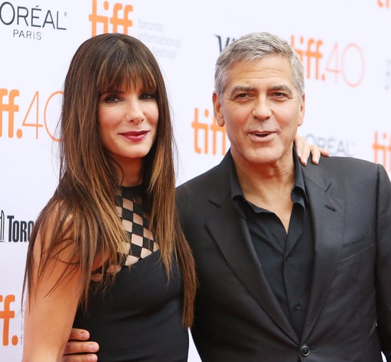 Sandra Bullock and George Clooney at the TIFF 2015