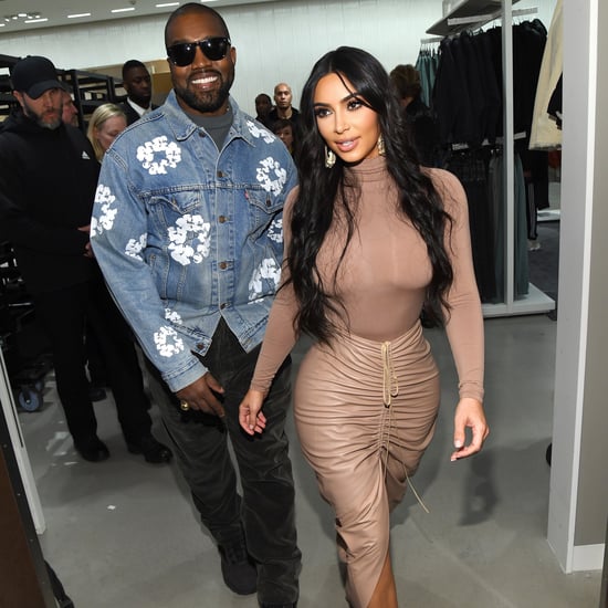 Kim Kardashian and Kanye West at the SKIMS Nordstrom Launch
