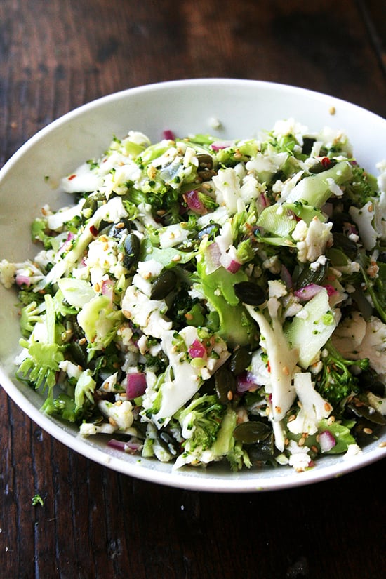 Cauliflower, Broccoli, and Sesame Salad