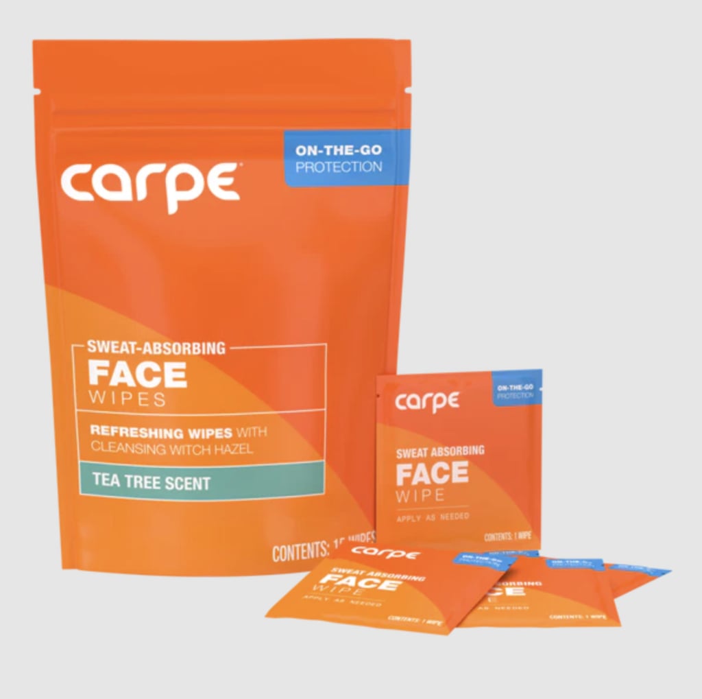 Carpe Sweat Absorbing Face Wipes ($22)
"You know how you can't tell that some people are sweating? That has never been my reality. The second that my body starts to sense heat, my face will be red and sweat will be on my upper lip, forehead — you name it. These face wipes help block sweat glands and extra perspiration to keep your skin feeling dry under pressure. Plus, the individual packets are ideal for keeping in a small purse or pocket on the go." — Adelaide Giesey, shopping writer