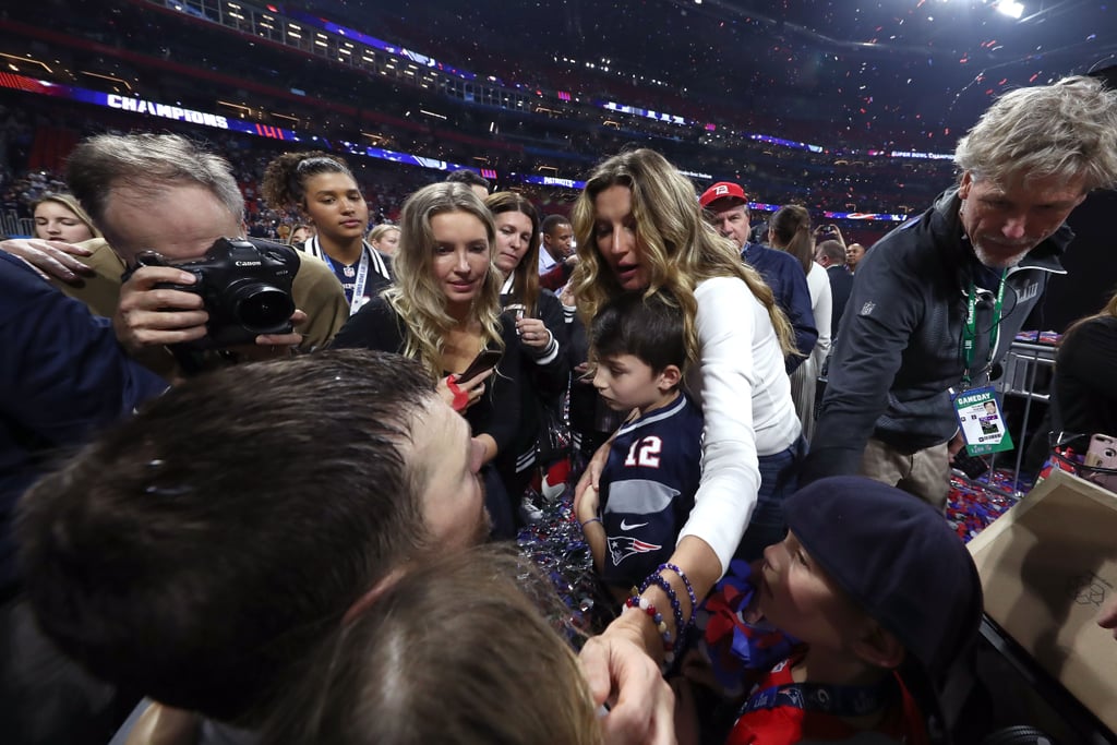 Tom Brady and Gisele Bündchen at 2019 Super Bowl Pictures Tom Brady and Gisele Bündchen at 2019 Super Bowl Pictures