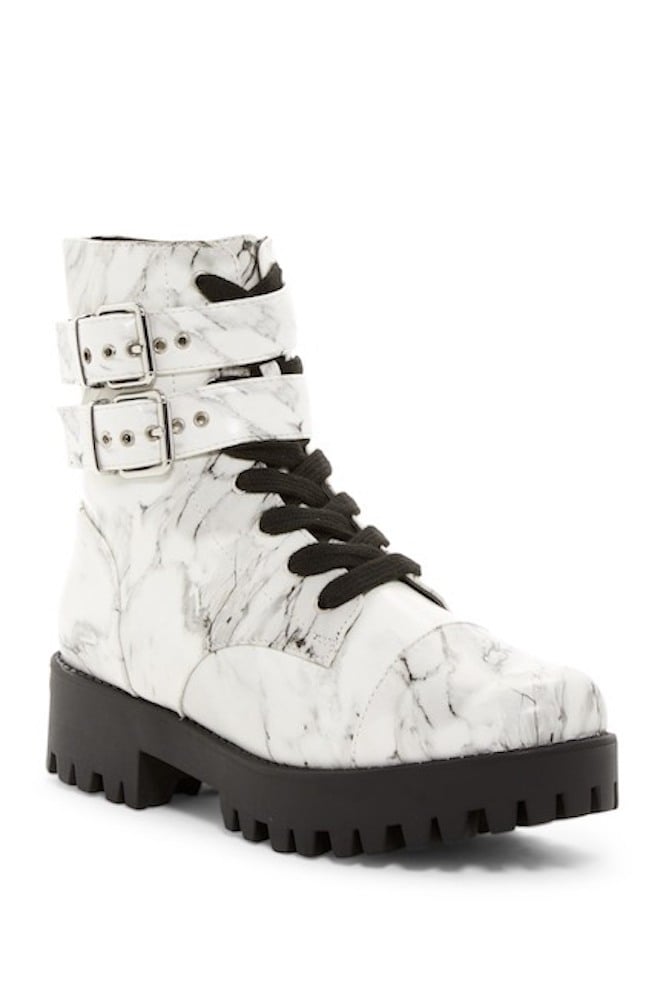 Wild Diva Lounge Bianca Platform Combat Boots