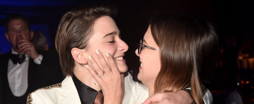 Millie Bobby Brown and Noah Schnapp at the 2018 Emmys