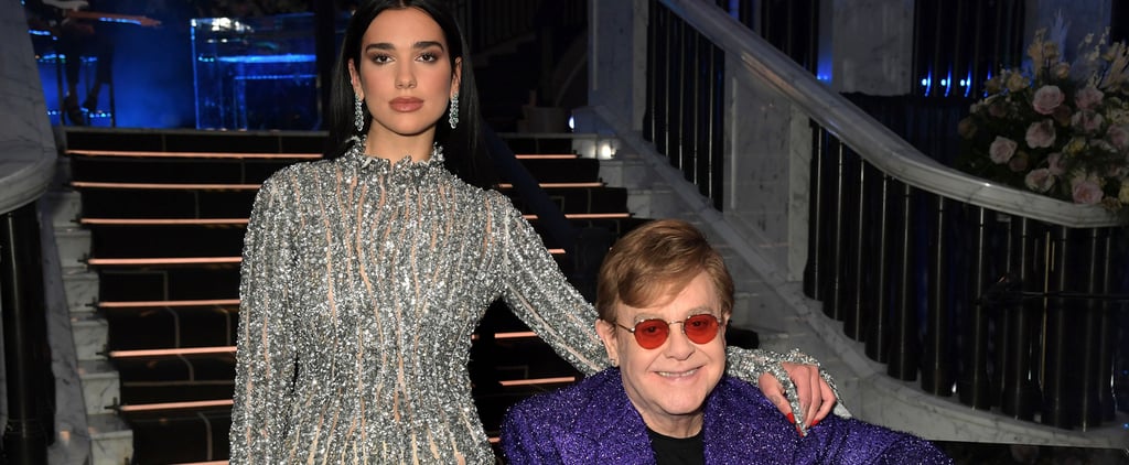 Dua Lipa and Elton John Duet at EJAF Oscars Preparty | 2021