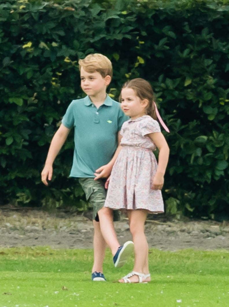 When He and Princess Charlotte Cheered On Their Dad at a Polo Match
