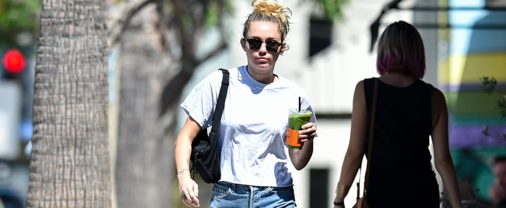 Miley Cyrus Wearing Denim Shorts