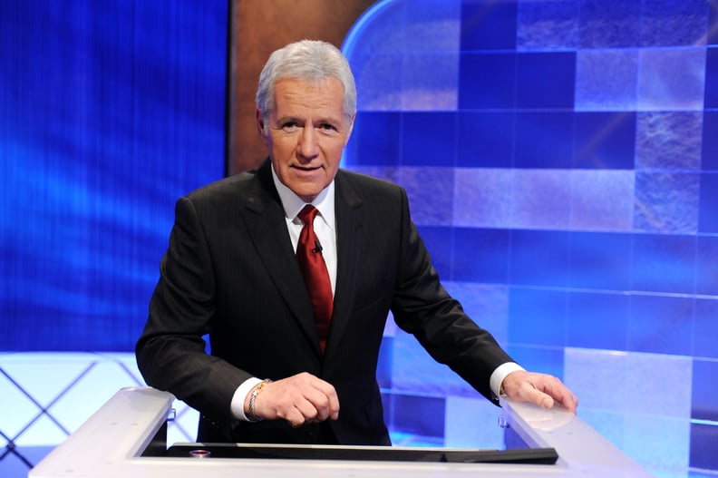 CULVER CITY, CA - APRIL 17:  Game show host Alex Trebek poses on the set of the 