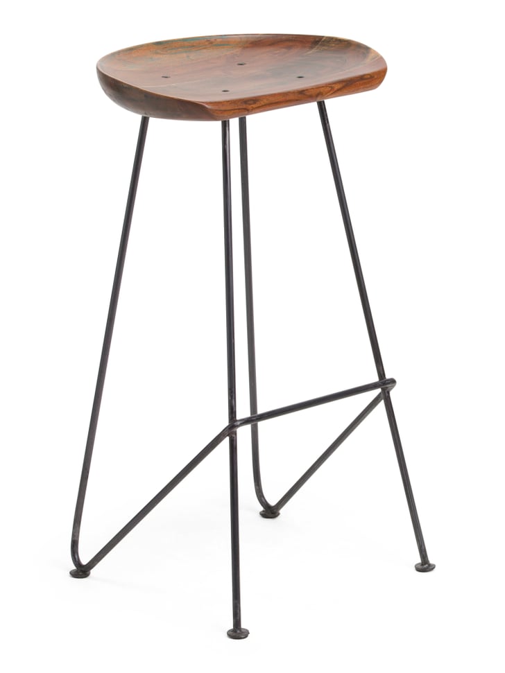 Wood Bar Stool Best SmallSpace Furniture From TJ Maxx POPSUGAR