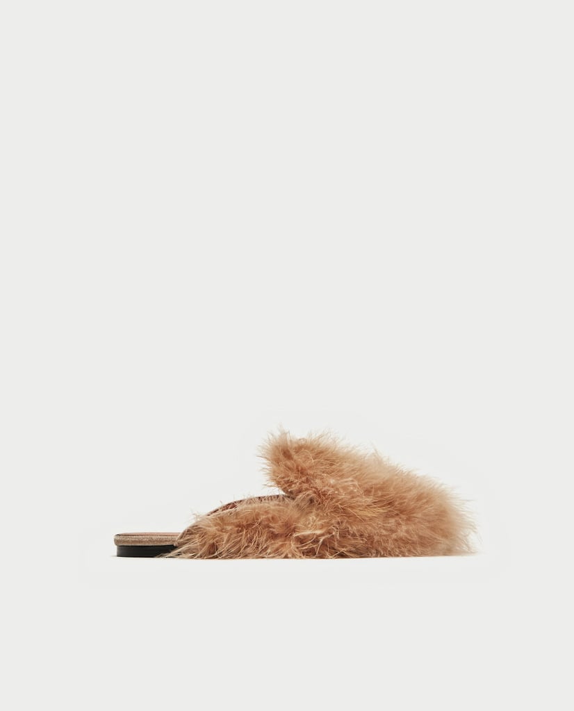 Zara Feather Mule