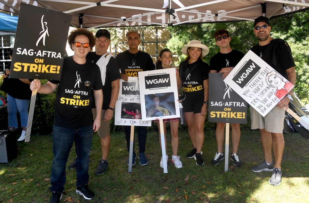 Glee Cast Reunites During Actors' Strike, Honors Naya Rivera