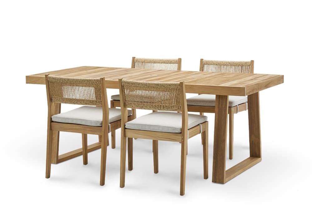 Castlery Rio Outdoor Teak Build-Your-Own Dining Set