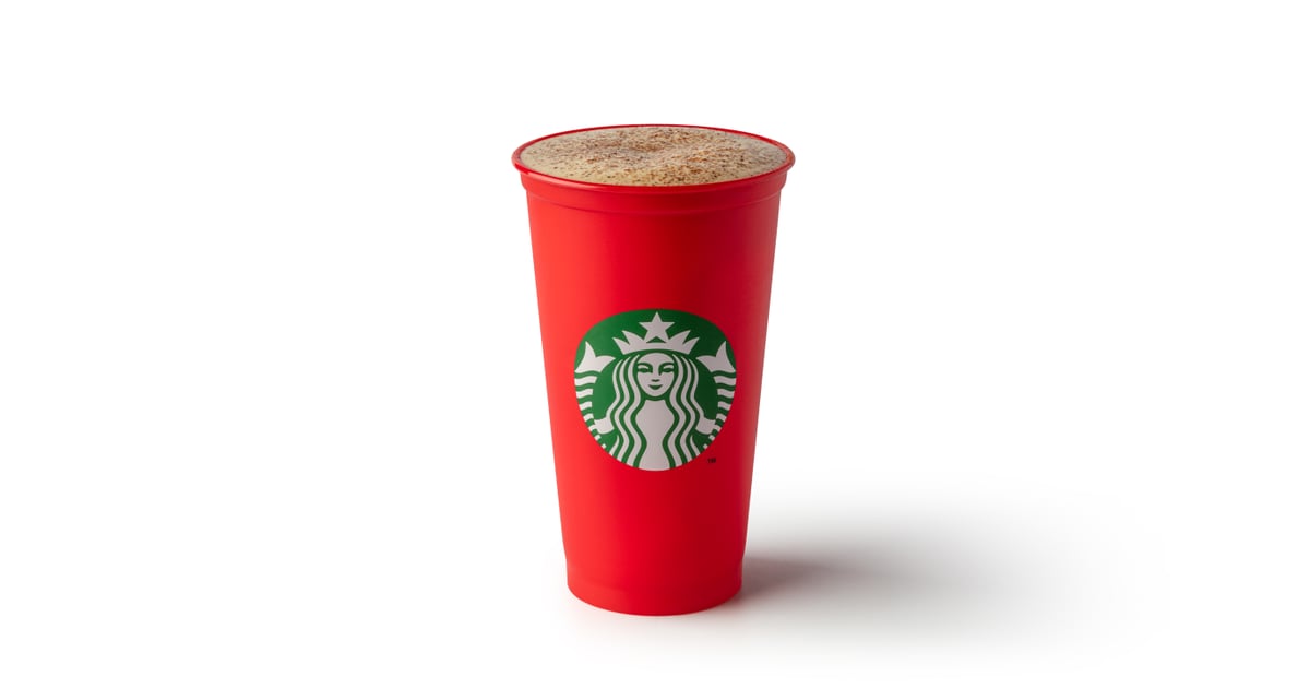 Eggnog Latte Starbucks Red Cups Christmas Menu 2019 POPSUGAR Food