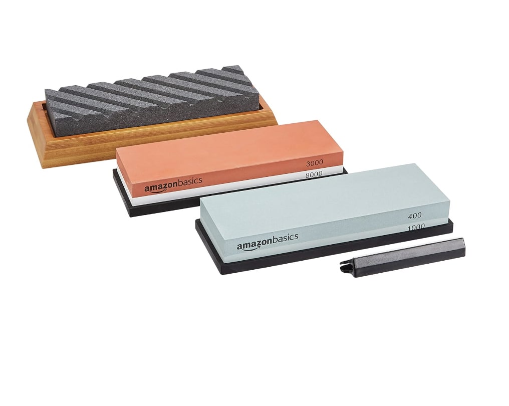 Amazon Basics Whetstone Knife Sharpening Wet Stone