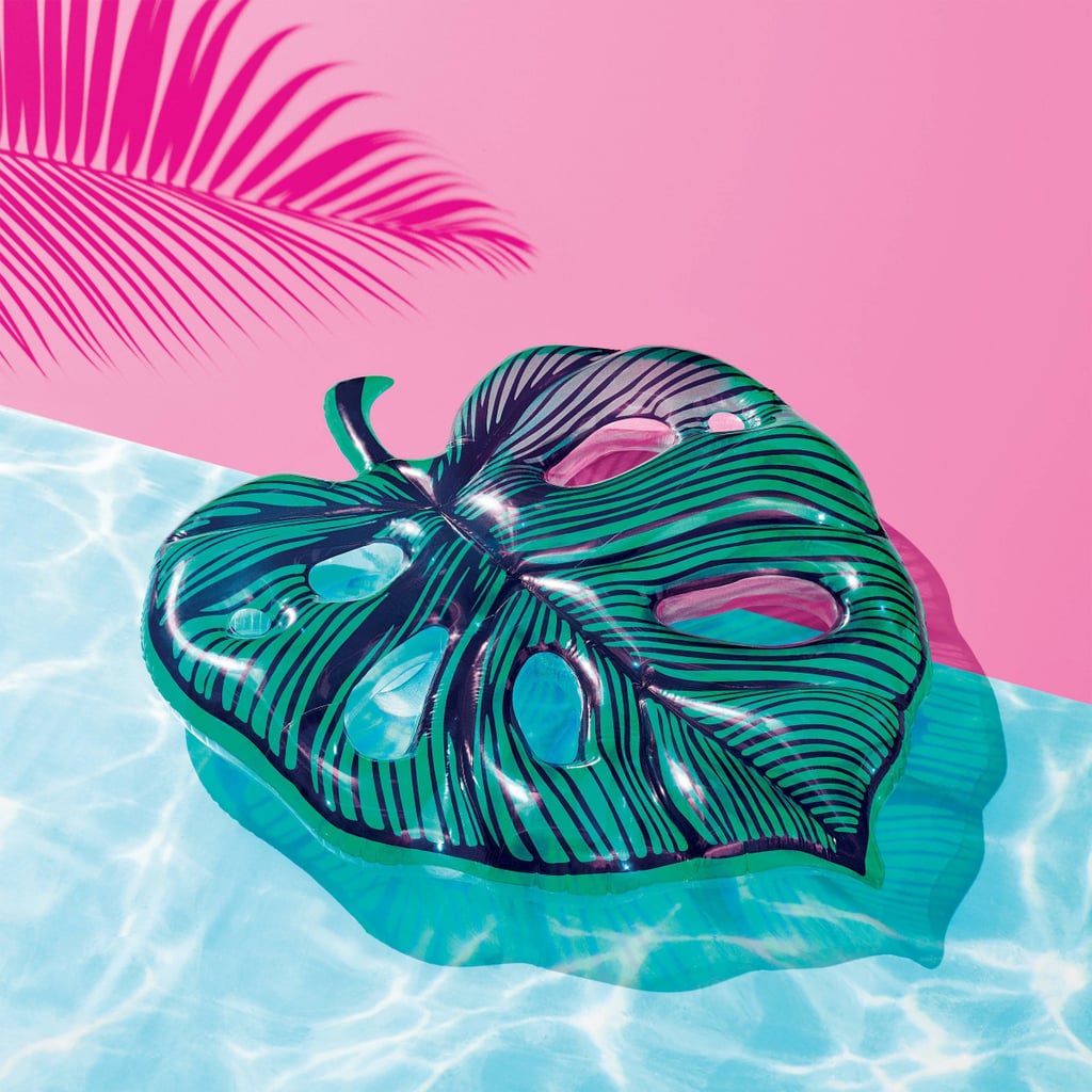 A Leaf-Shaped Float: Tropical Palm Leaf Pool Float