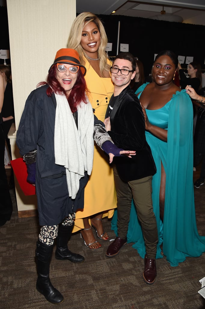 Danielle Brooks and Laverne Cox at Christian Siriano Runway