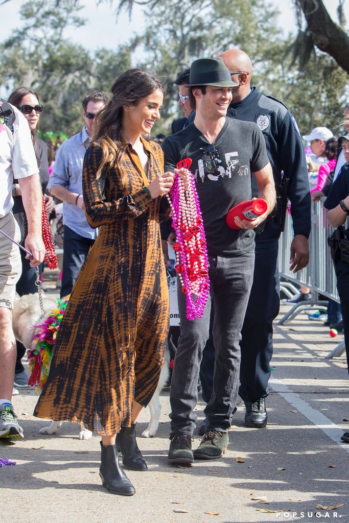 Ian Somerhalder and Nikki Reed at Mardi Gras 2016