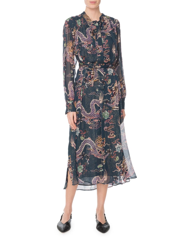 Amal Clooney Dragon-Print Dress | POPSUGAR Fashion