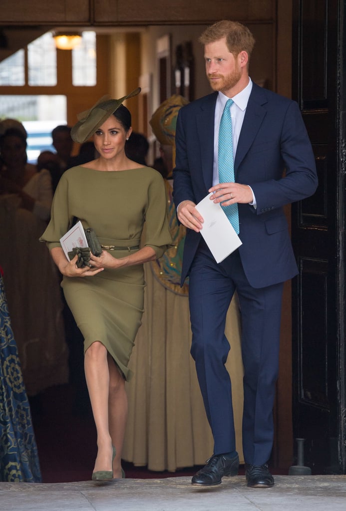 Meghan Markle's Green Ralph Lauren Dress at Christening 2018