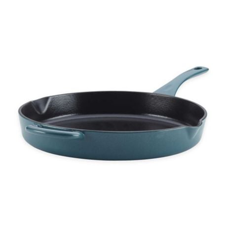 Ayesha Curry Cast Iron Enamel 10-Inch Skillet with Helper Handle