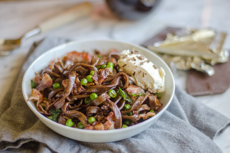 Chocolate Fettuccine With Pancetta