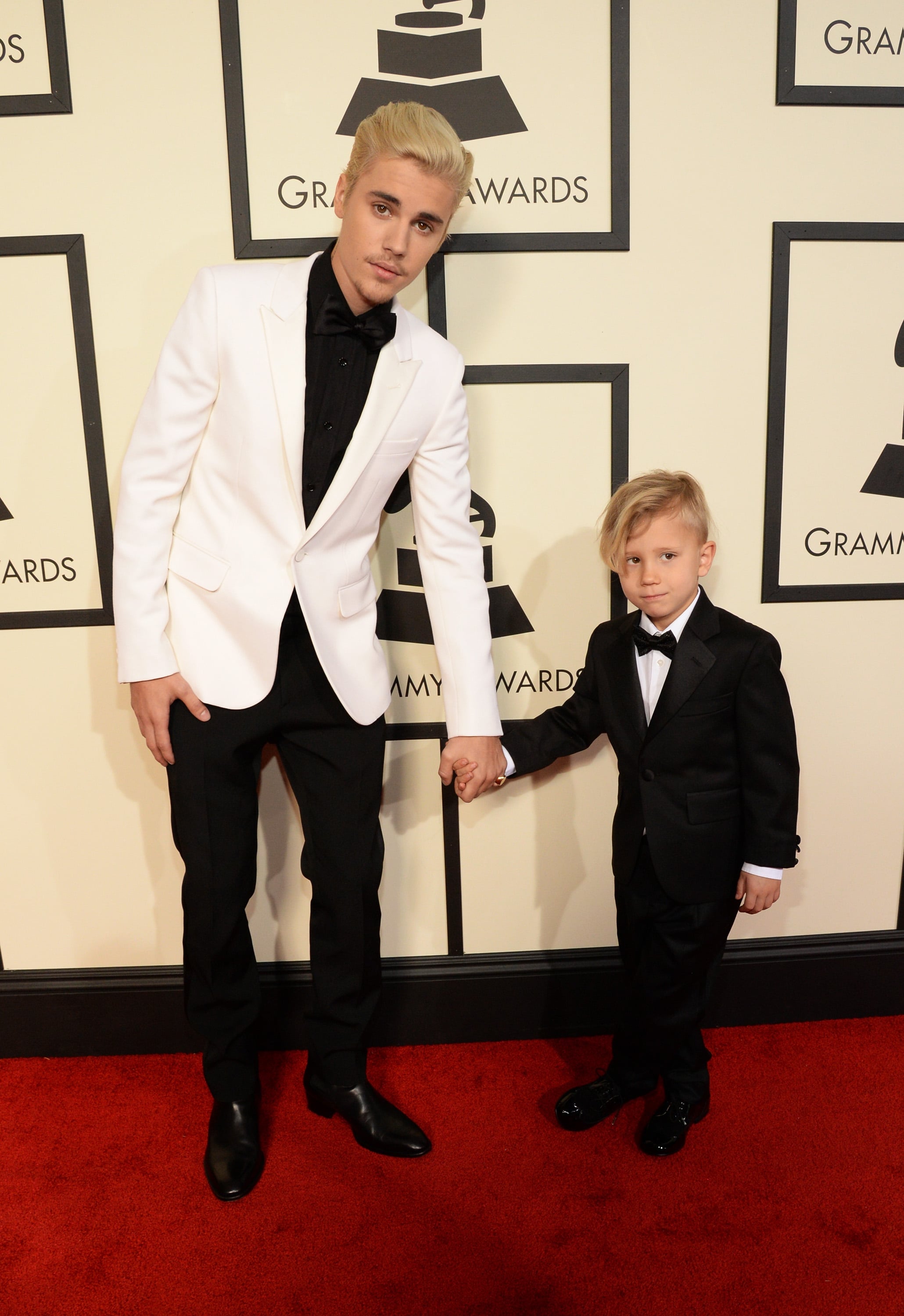 Justin Bieber Wins First Grammy, Brings Little Brother to Show!: Photo  3579486, 2016 Grammys, Grammys, Jaxon Bieber, Justin Bieber Photos