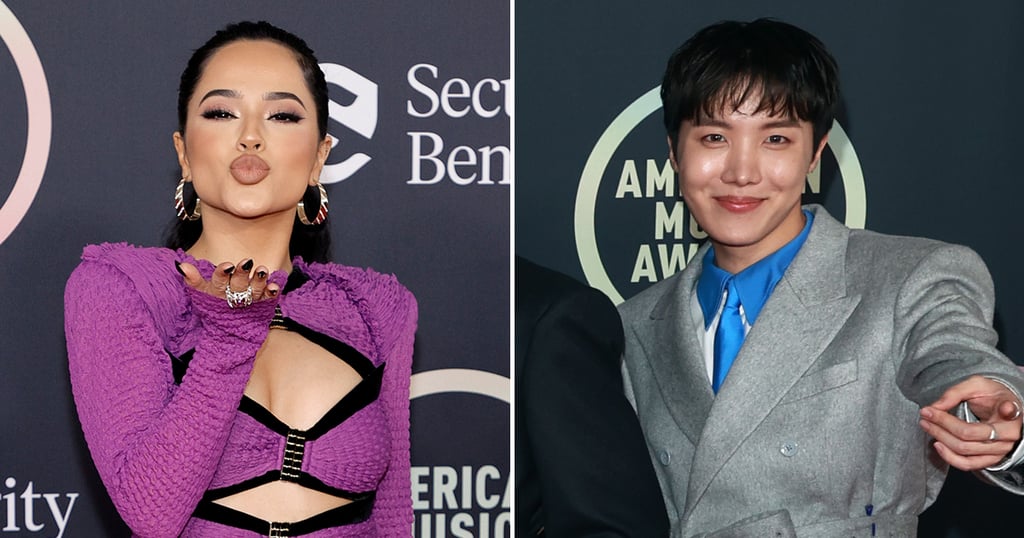 Becky G and BTS's J-Hope at the American Music Awards 2021