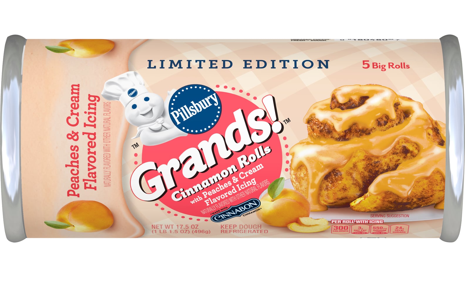 Pillsbury Peaches & Cream Cinnamon Rolls Are in Stores Now POPSUGAR Food