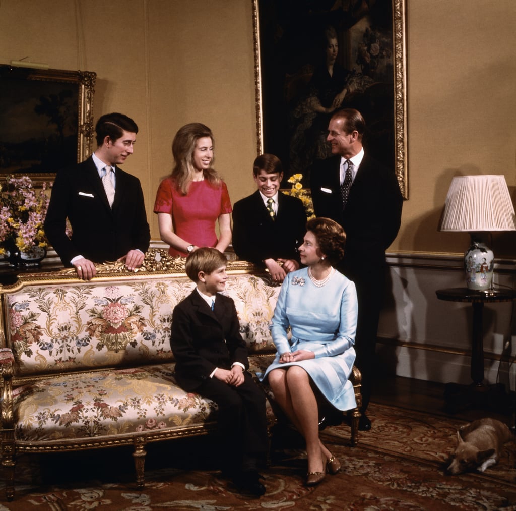 Prince Andrew With His Siblings and Parents in Buckingham Palace in 1970