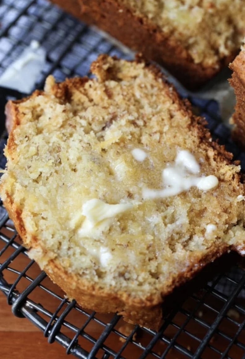 No-Knead Pineapple Banana Bread