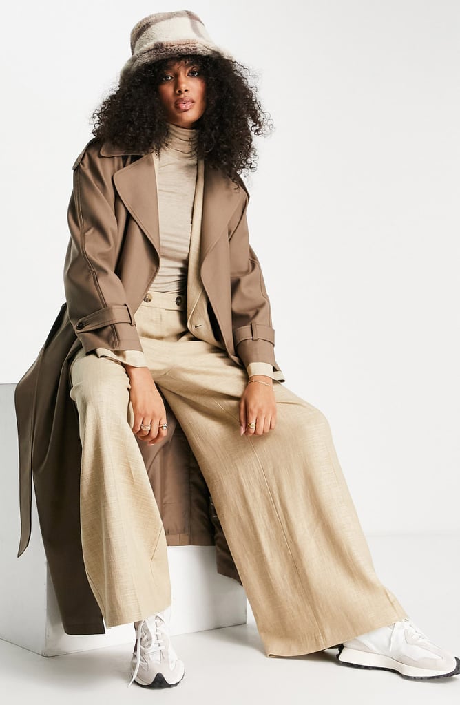 An Elevated Trench Coat: Topshop Editor Long Trench Coat