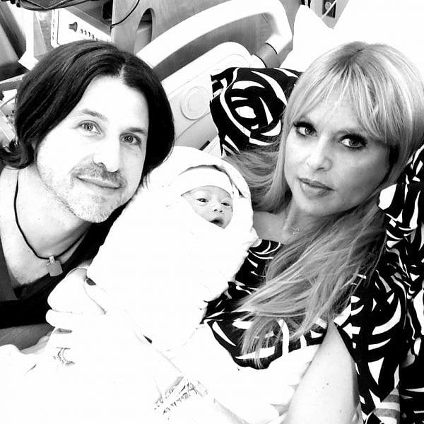 What better way to announce baby news than with a self-portrait of the happy new family? Rachel Zoe posted this sweet snap on Dec. 23, shortly after the birth of her second son, along with the message: "Meet the newest member of our family, Kaius Jagger :)"
Source: Twitter user RachelZoe