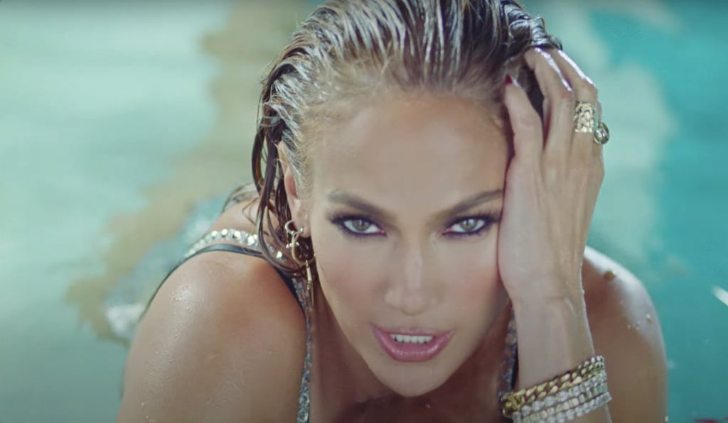 Jennifer Lopez's Rhinestone Bikini in "Cambia el Paso" Video