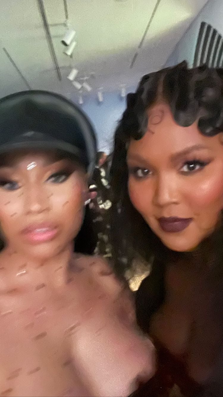 Nicki Minaj and Lizzo at the 2022 Met Gala