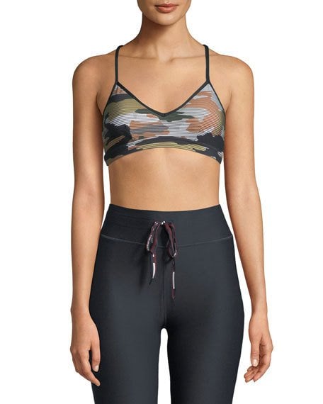 The Upside Andie Striped Camo Matte Sports Bra