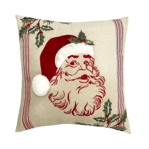 St. Nicholas Square Santa Throw Pillow