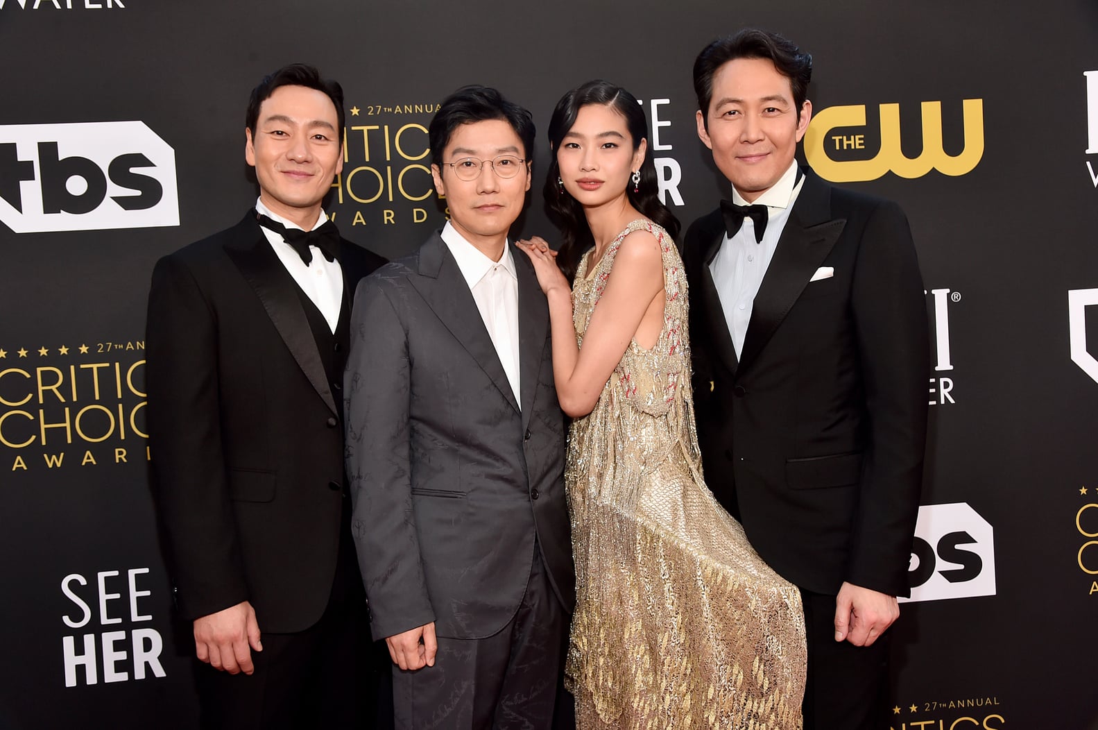The Cast of Squid Game at the 2022 Critics' Choice Awards | PS Celebrity