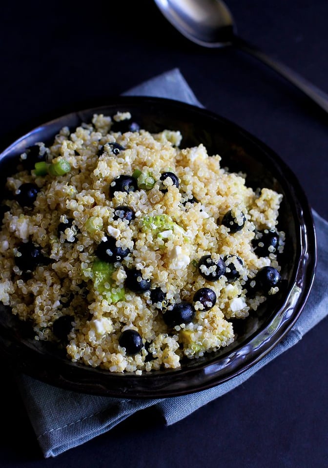 Quinoa, Blueberry, and Avocado Breakfast Salad Recipe