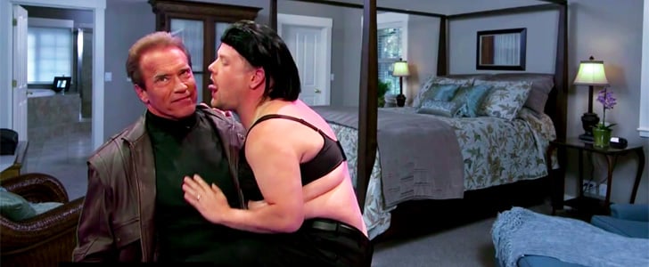 Arnold Schwarzenegger and James Corden Act Out Movies