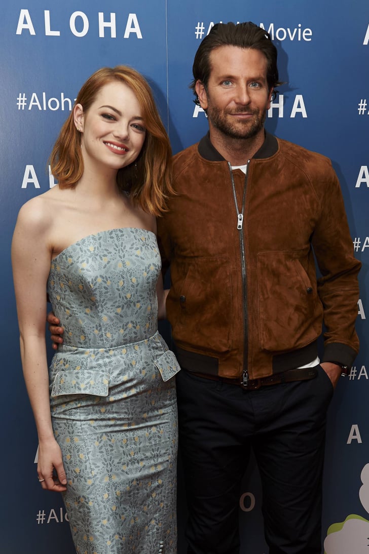 Emma Stone And Bradley Cooper Giggle On Aloha Red Carpet Popsugar