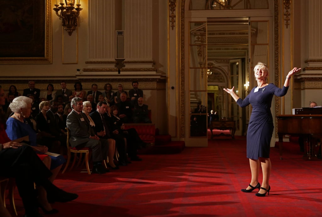 Helen Mirren delivered a speech from Shakespeare.