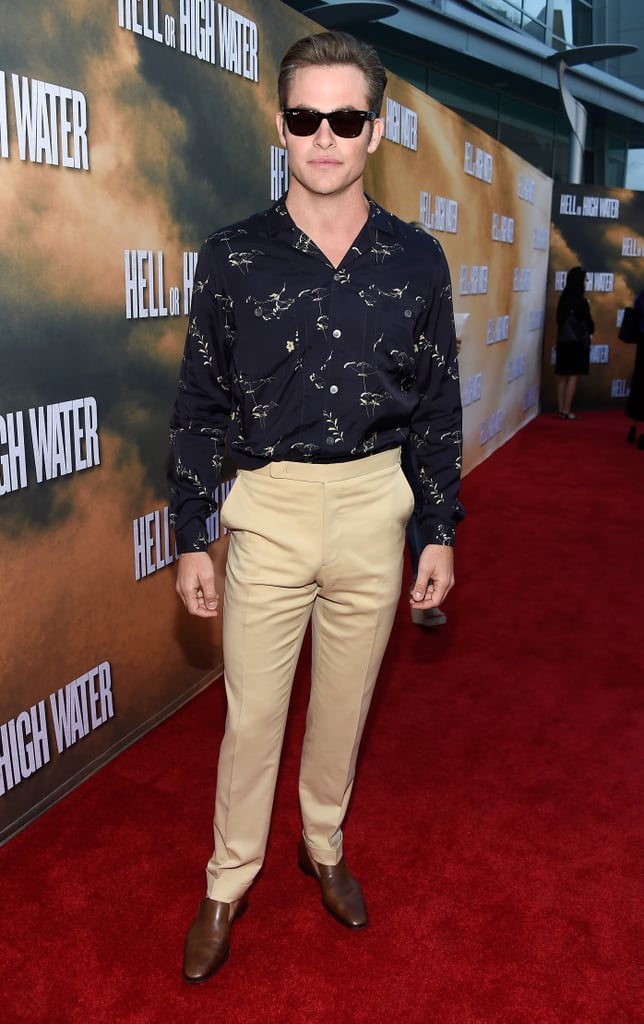 Chris Pine Wearing High-Waisted Pants on the Red Carpet 2016