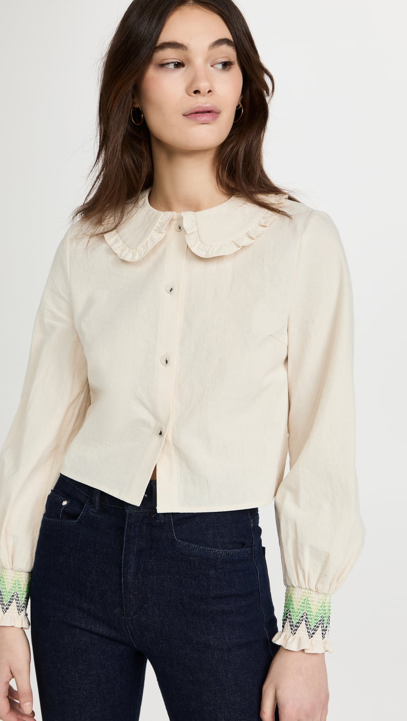 A Shirt With Embellished Sleeves: Baum Und Pferdgarten Myette Shirt