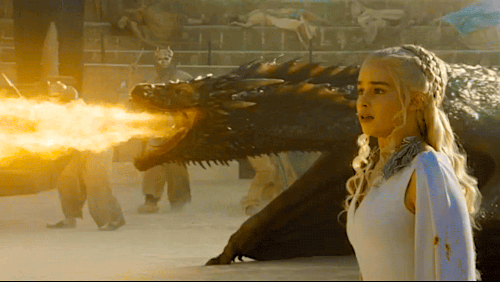 Daenerys looks horrified but also, dare we say, proud?