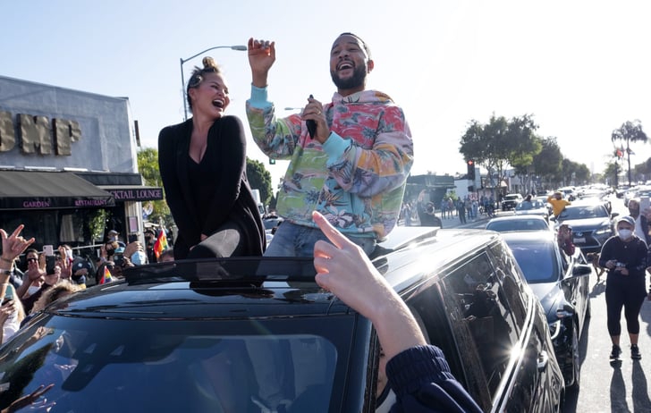 Chrissy Teigen, John Legend Celebrate Biden-Harris Win in LA